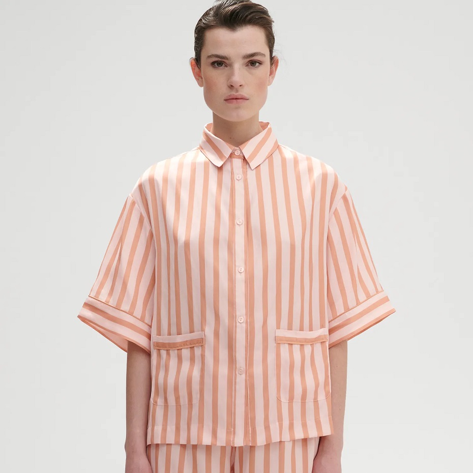 CAPRICE - Short Sleeve Top - Peach Nights