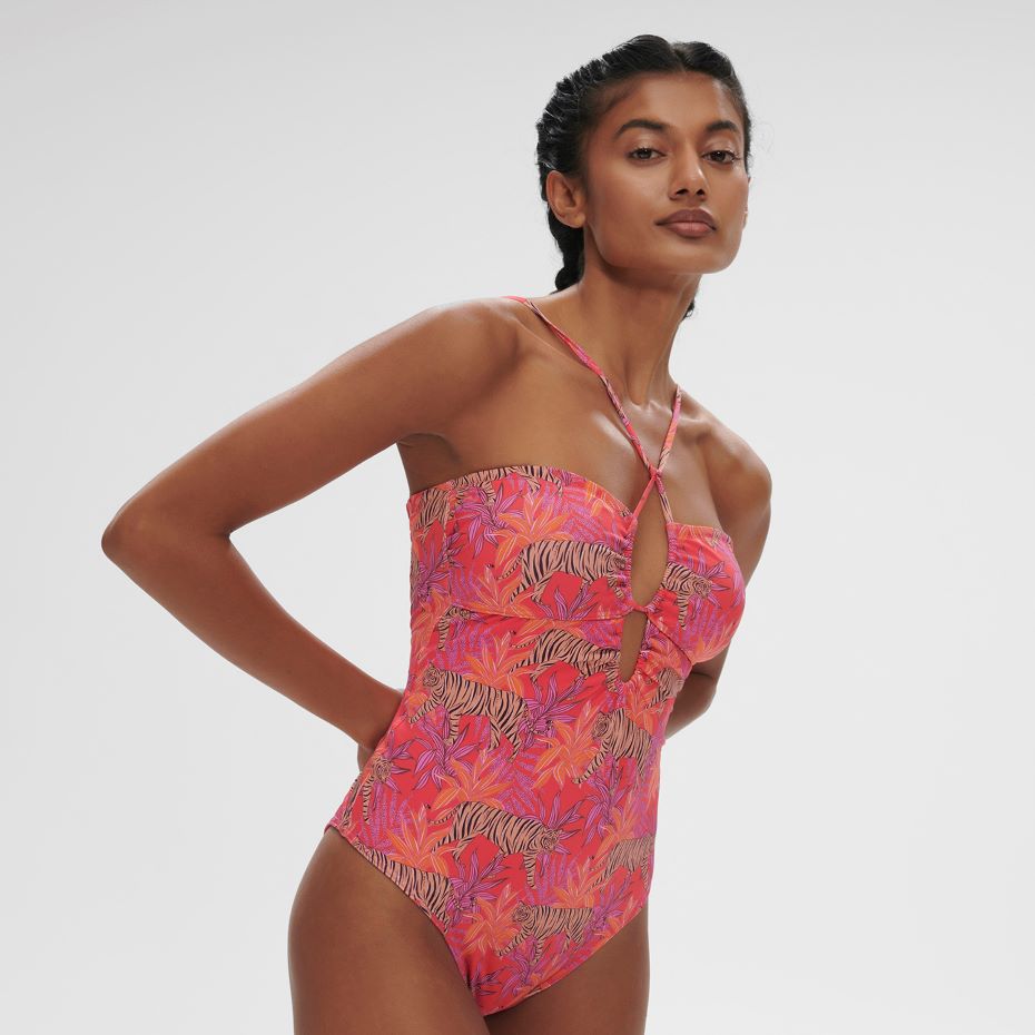 Agathe - Wireless One-Piece - Jungle Dawn Print