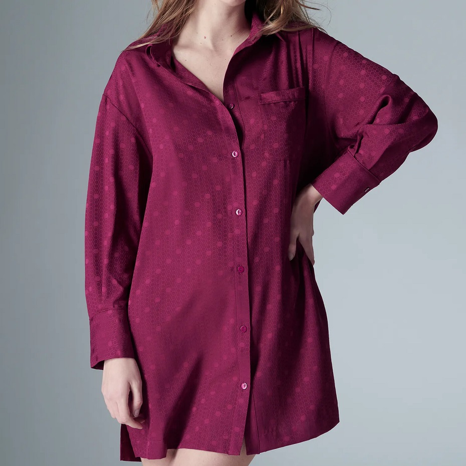 CAPRICE - Night Shirt - Syrah