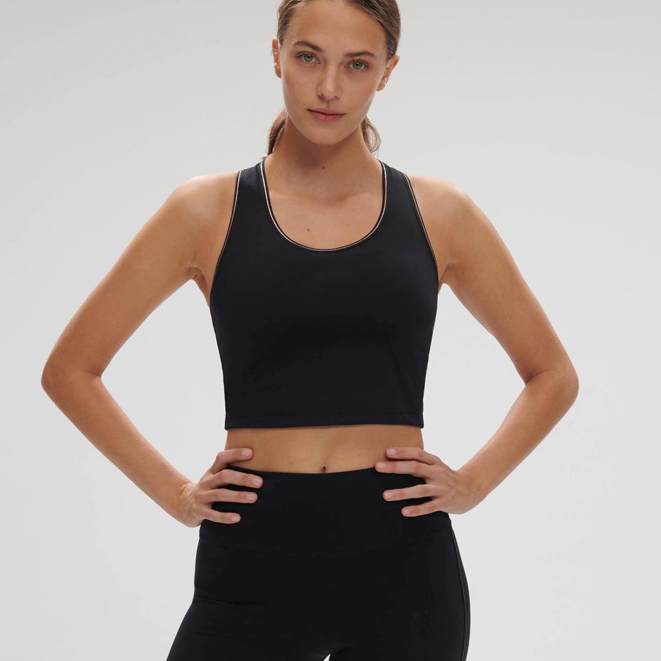 HARMONY - Built-In Bra Tank - Black