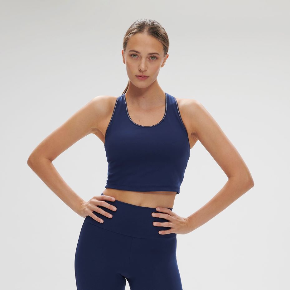 Harmony - Built-In Bra Tank - Midnight Blue