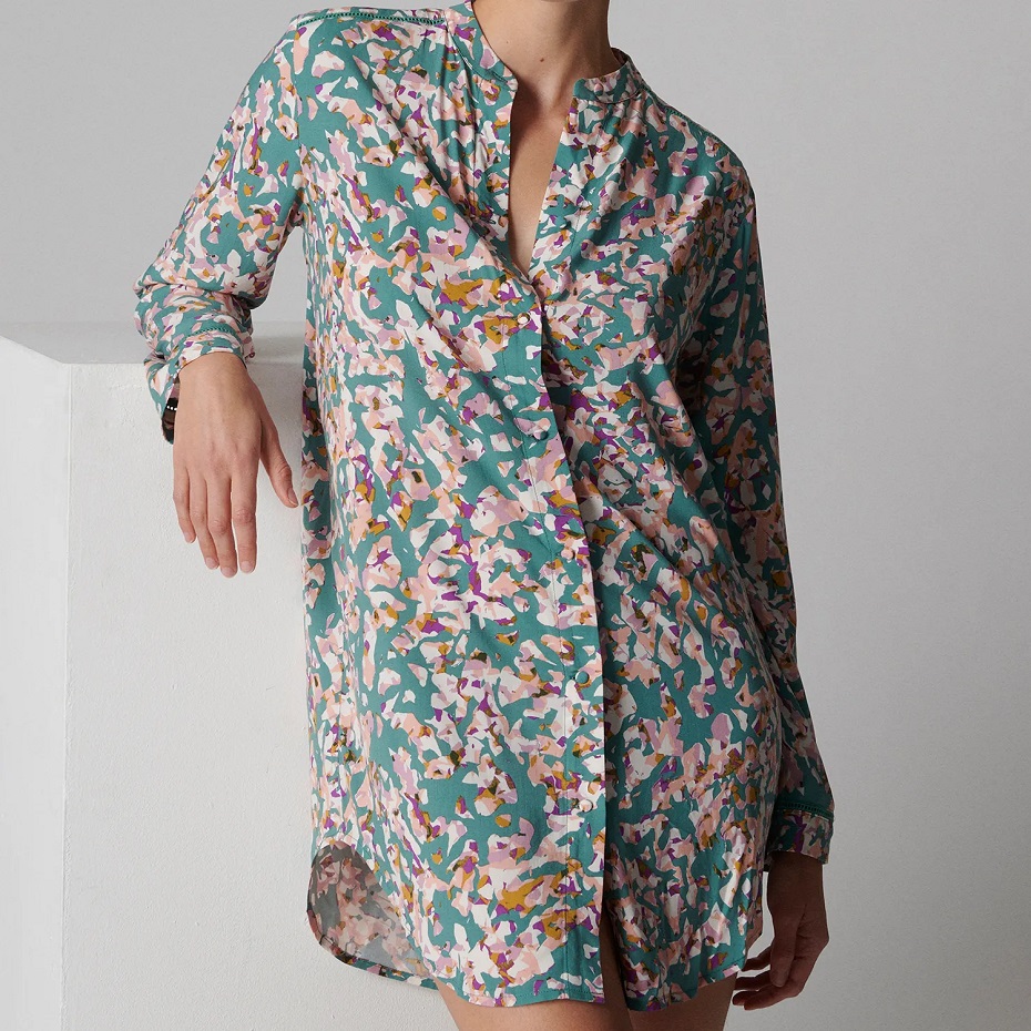 SONGE - Night Shirt - Reef Print