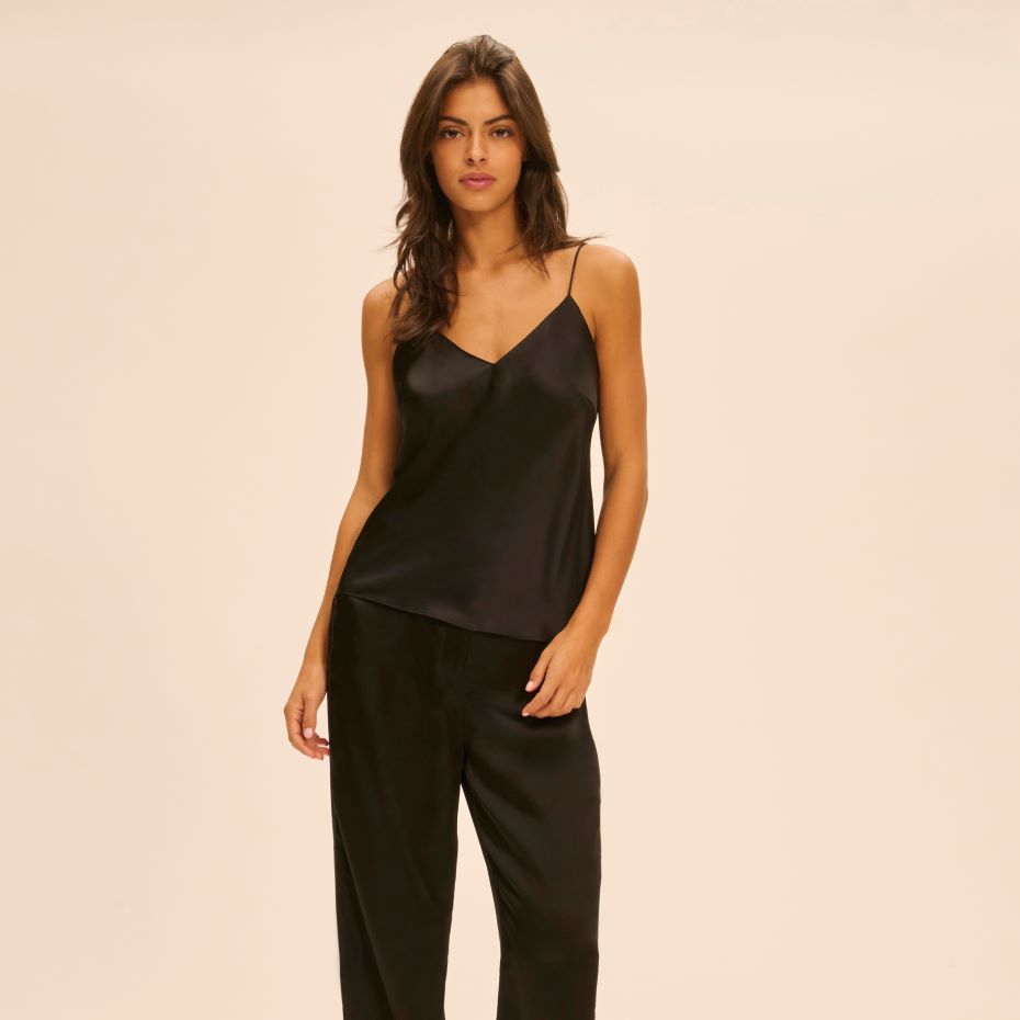 LOVE ME - Silk Top - Black