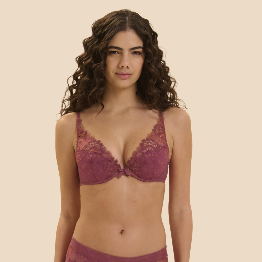 WISH - Plunging Push Up - Santal Pink